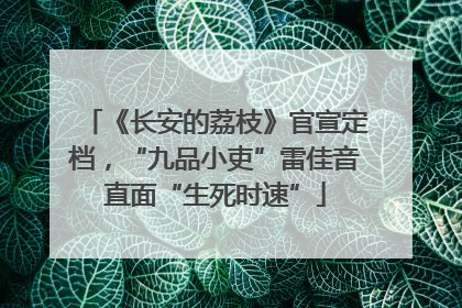 《长安的荔枝》官宣定档，“九品小吏”雷佳音直面“生死时速”