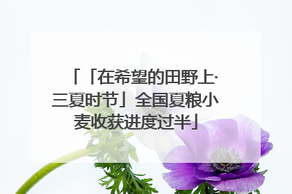 「在希望的田野上·三夏时节」全国夏粮小麦收获进度过半