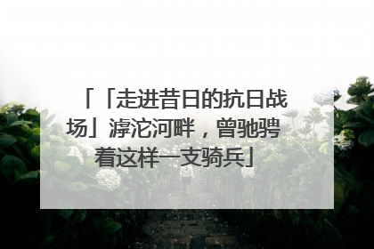 「走进昔日的抗日战场」滹沱河畔，曾驰骋着这样一支骑兵