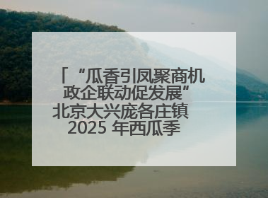 “瓜香引凤聚商机 政企联动促发展”北京大兴庞各庄镇 2025 年西瓜季政企联动产业推介活动圆满举行