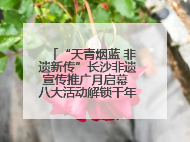 “天青烟蓝 非遗新传”长沙非遗宣传推广月启幕 八大活动解锁千年文化的青春密码