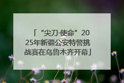 “尖刀·使命”2025年新疆公安特警挑战赛在乌鲁木齐开幕