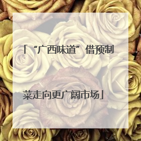 “广西味道”借预制菜走向更广阔市场