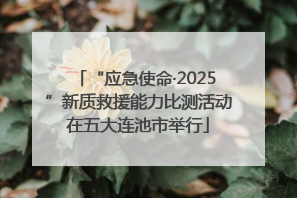 “应急使命·2025”新质救援能力比测活动在五大连池市举行