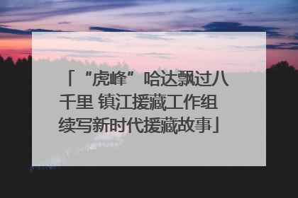 “虎峰”哈达飘过八千里 镇江援藏工作组续写新时代援藏故事
