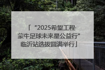 “2025希望工程·蒙牛足球未来星公益行”临沂站选拔圆满举行