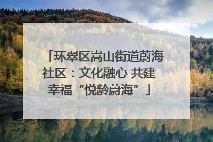 环翠区嵩山街道蔚海社区：文化融心 共建幸福“悦龄蔚海”
