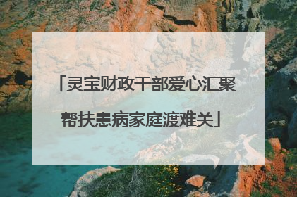 灵宝财政干部爱心汇聚 帮扶患病家庭渡难关