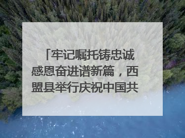 牢记嘱托铸忠诚 感恩奋进谱新篇，西盟县举行庆祝中国共产党成立104周年文艺晚会