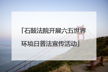 石鼓法院开展六五世界环境日普法宣传活动