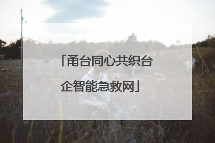 甬台同心共织台企智能急救网