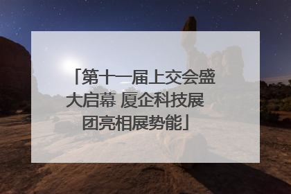 第十一届上交会盛大启幕 厦企科技展团亮相展势能