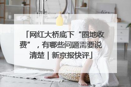 网红大桥底下“圈地收费”，有哪些问题需要说清楚｜新京报快评