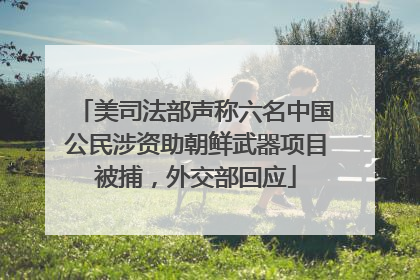 美司法部声称六名中国公民涉资助朝鲜武器项目被捕，外交部回应