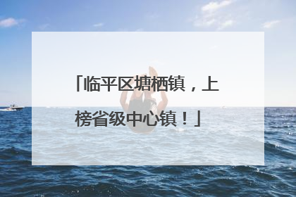 临平区塘栖镇，上榜省级中心镇！