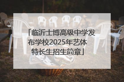 临沂士博高级中学发布学校2025年艺体特长生招生简章