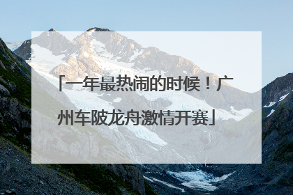 一年最热闹的时候！广州车陂龙舟激情开赛