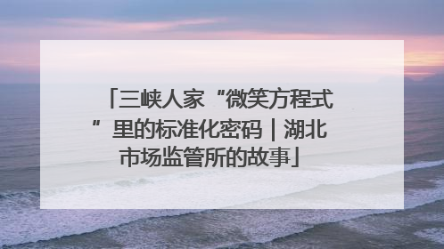 三峡人家“微笑方程式”里的标准化密码｜湖北市场监管所的故事