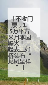 不收门票，1.5万平方米月季园爆火！一起去三好桥头看“龙凤呈祥”