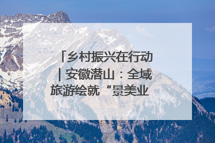 乡村振兴在行动｜安徽潜山：全域旅游绘就“景美业兴民富”新画卷