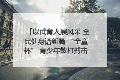 以武育人展风采 全民健身谱新篇 “金童杯” 青少年散打搏击邀请赛圆满落幕