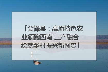 会泽县：高原特色农业领跑西南 三产融合绘就乡村振兴新图景