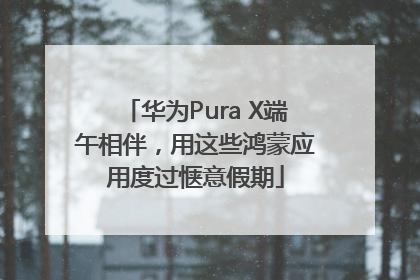 华为Pura X端午相伴，用这些鸿蒙应用度过惬意假期