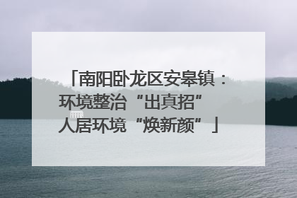 南阳卧龙区安皋镇：环境整治“出真招” 人居环境“焕新颜”