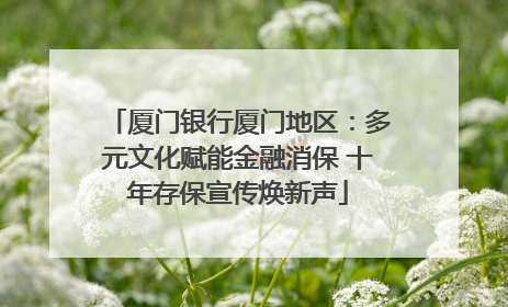 厦门银行厦门地区：多元文化赋能金融消保 十年存保宣传焕新声