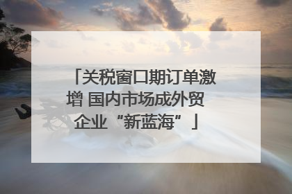 关税窗口期订单激增 国内市场成外贸企业“新蓝海”