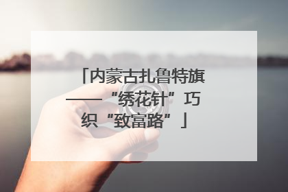 内蒙古扎鲁特旗——“绣花针”巧织“致富路”