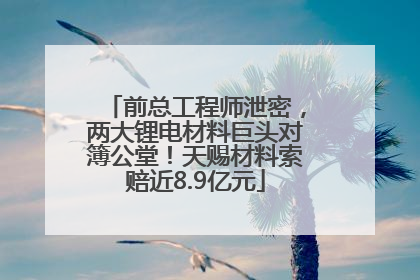前总工程师泄密，两大锂电材料巨头对簿公堂！天赐材料索赔近8.9亿元