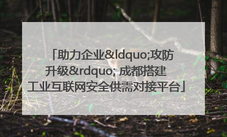 助力企业“攻防升级” 成都搭建工业互联网安全供需对接平台