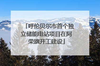 呼伦贝尔市首个独立储能电站项目在阿荣旗开工建设