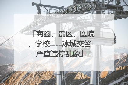 商圈、景区、医院、学校……冰城交警严查违停乱象