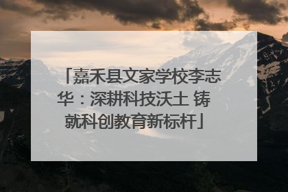 嘉禾县文家学校李志华：深耕科技沃土 铸就科创教育新标杆