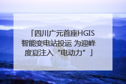 四川广元首座HGIS智能变电站投运 为迎峰度夏注入“电动力”