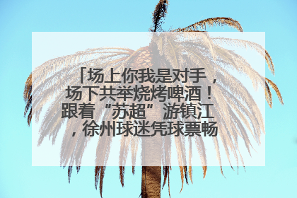 场上你我是对手，场下共举烧烤啤酒！跟着“苏超”游镇江，徐州球迷凭球票畅游名山胜景