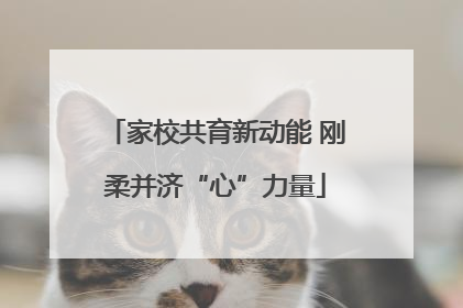 家校共育新动能 刚柔并济“心”力量