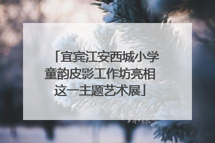 宜宾江安西城小学童韵皮影工作坊亮相这一主题艺术展