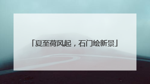 夏至荷风起，石门绘新景