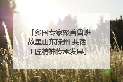多国专家聚首鲁班故里山东滕州 共话工匠精神传承发展