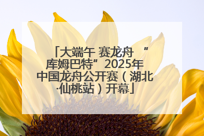 大端午 赛龙舟 “库姆巴特”2025年中国龙舟公开赛（湖北·仙桃站）开幕
