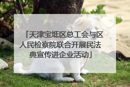 天津宝坻区总工会与区人民检察院联合开展民法典宣传进企业活动