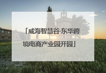 威海智慧谷·东华跨境电商产业园开园