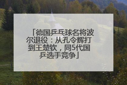 德国乒乓球名将波尔退役：从孔令辉打到王楚钦，同5代国乒选手竞争