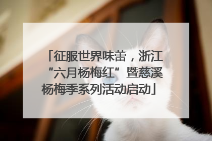 征服世界味蕾，浙江“六月杨梅红”暨慈溪杨梅季系列活动启动