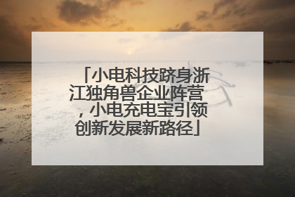 小电科技跻身浙江独角兽企业阵营，小电充电宝引领创新发展新路径
