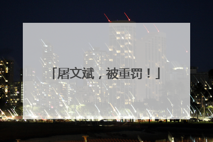屠文斌，被重罚！