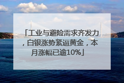 工业与避险需求齐发力，白银涨势紧逼黄金，本月涨幅已逾10%
